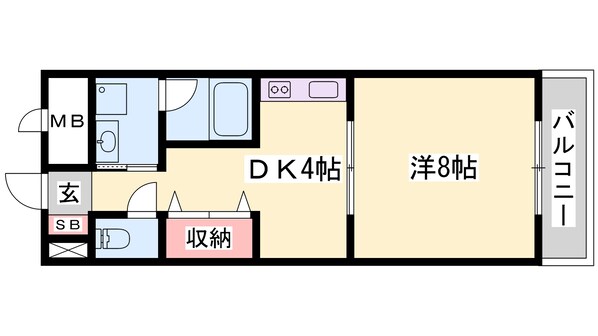 リバーサイド白鷺の物件間取画像